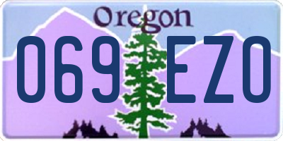 OR license plate 069EZO