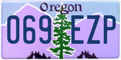 OR license plate 069EZP