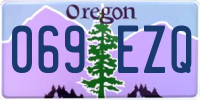 OR license plate 069EZQ