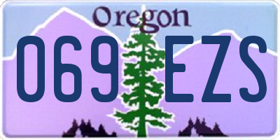 OR license plate 069EZS