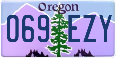 OR license plate 069EZY