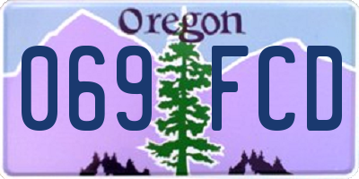 OR license plate 069FCD