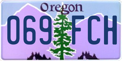 OR license plate 069FCH