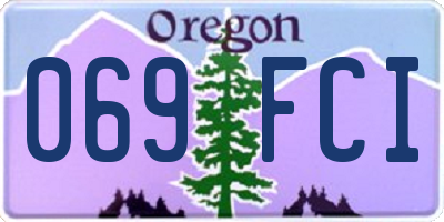 OR license plate 069FCI