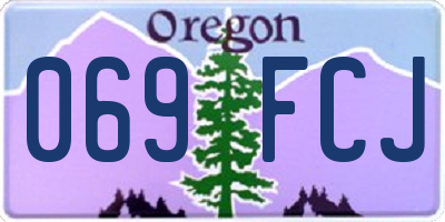 OR license plate 069FCJ