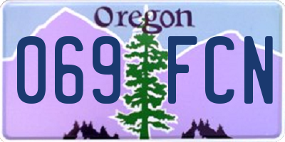 OR license plate 069FCN