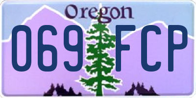 OR license plate 069FCP