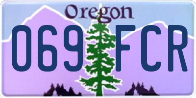 OR license plate 069FCR