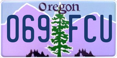 OR license plate 069FCU