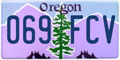 OR license plate 069FCV