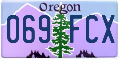 OR license plate 069FCX