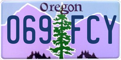 OR license plate 069FCY