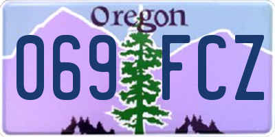 OR license plate 069FCZ