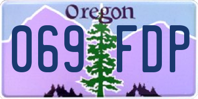 OR license plate 069FDP