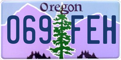 OR license plate 069FEH