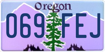 OR license plate 069FEJ