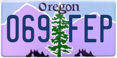 OR license plate 069FEP