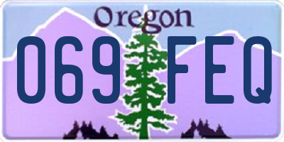 OR license plate 069FEQ