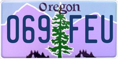 OR license plate 069FEU