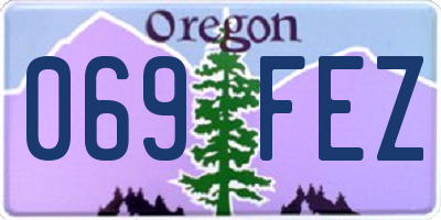 OR license plate 069FEZ