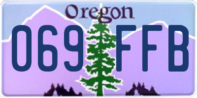 OR license plate 069FFB