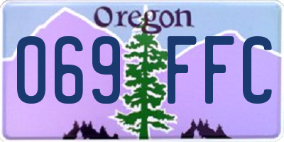OR license plate 069FFC