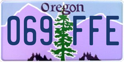 OR license plate 069FFE