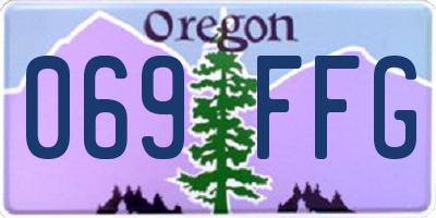 OR license plate 069FFG