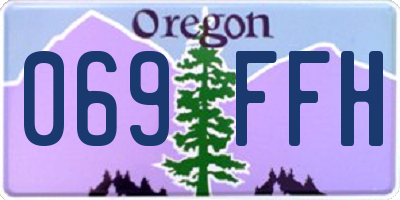 OR license plate 069FFH