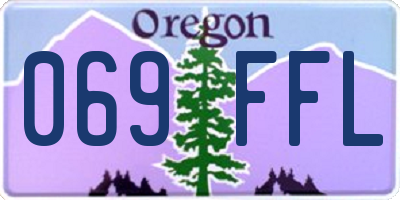 OR license plate 069FFL