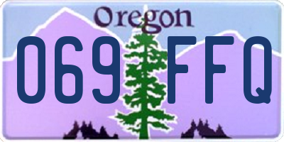 OR license plate 069FFQ