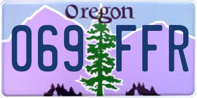 OR license plate 069FFR