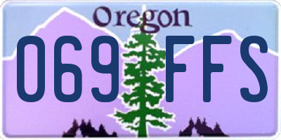 OR license plate 069FFS