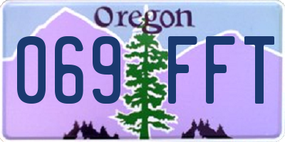 OR license plate 069FFT
