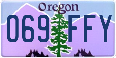 OR license plate 069FFY