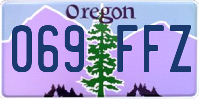 OR license plate 069FFZ