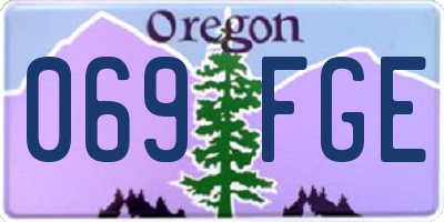 OR license plate 069FGE