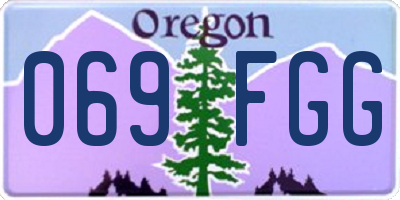 OR license plate 069FGG