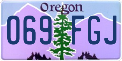 OR license plate 069FGJ