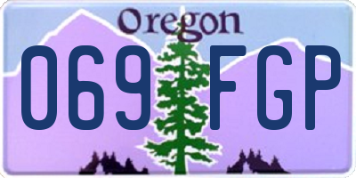 OR license plate 069FGP