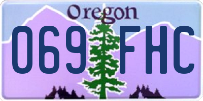 OR license plate 069FHC