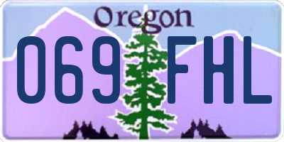 OR license plate 069FHL