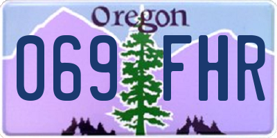 OR license plate 069FHR