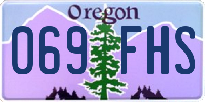 OR license plate 069FHS