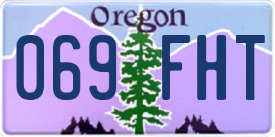 OR license plate 069FHT