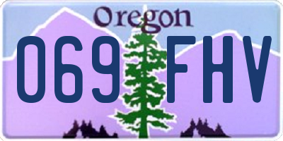 OR license plate 069FHV