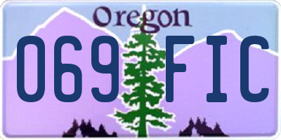 OR license plate 069FIC