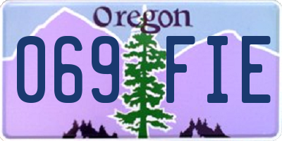 OR license plate 069FIE
