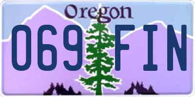 OR license plate 069FIN