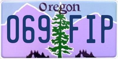 OR license plate 069FIP